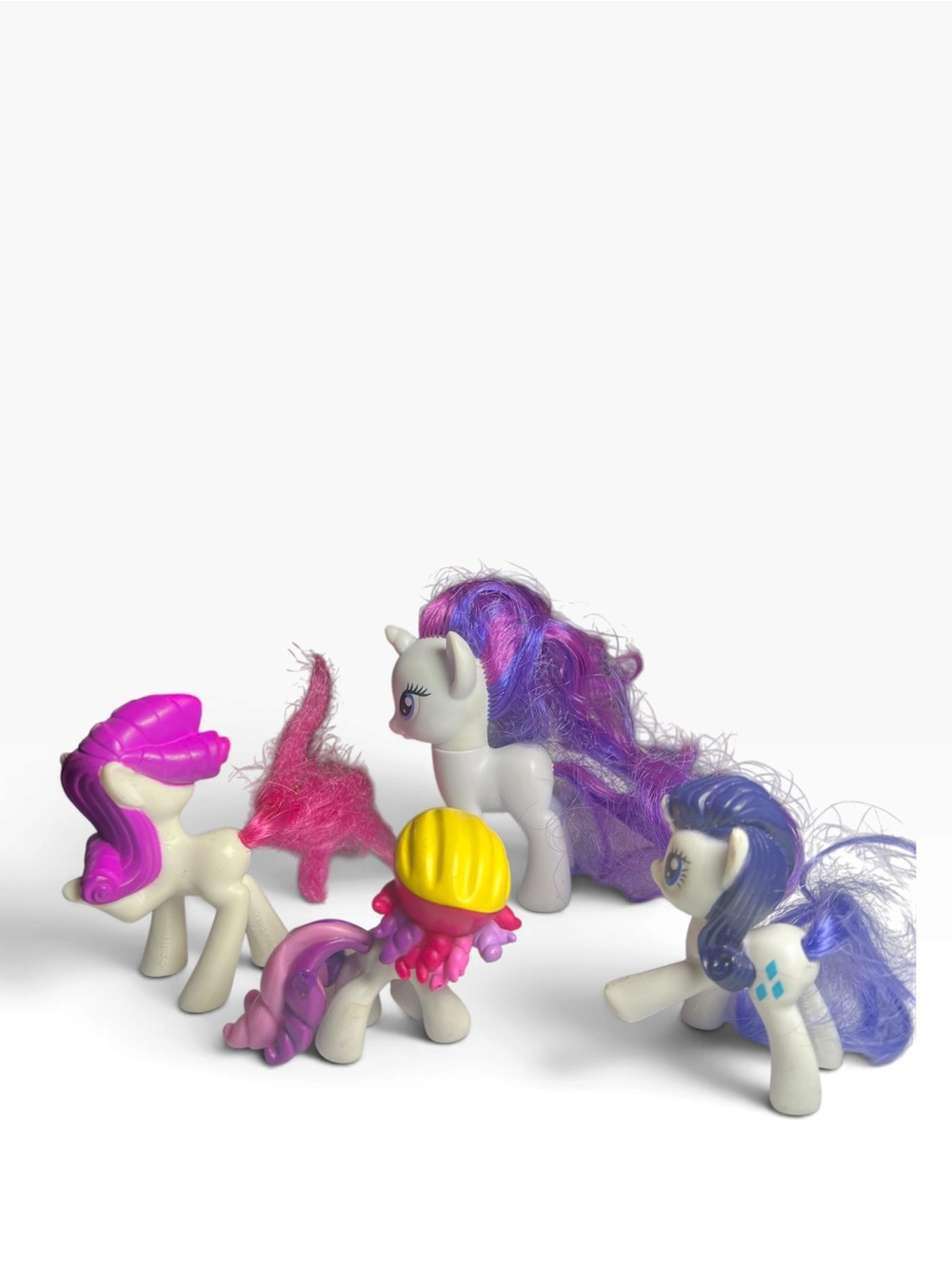 Purple & Pink Mini My Little Pony Toy Lot of 4 - Kids Toys